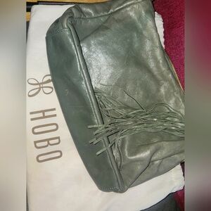 HOBO Green Leather Hobo Bag